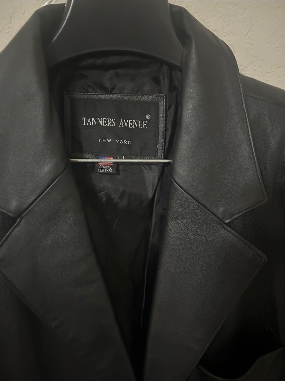 Black Genuine Leather men’s Coat